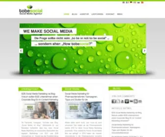 Tobesocial.de(Social Media Agentur) Screenshot