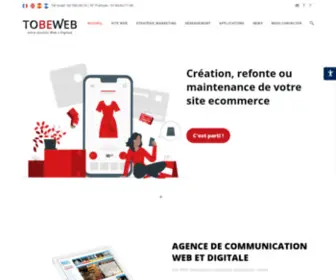 Tobeweb.eu(Tobeweb vous accompagne dans votre activité sur le Web) Screenshot
