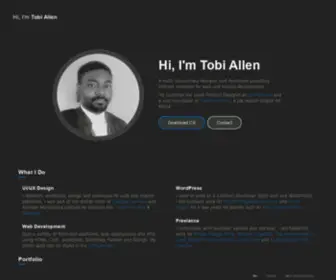 Tobiallen.com(Tobi Allen) Screenshot