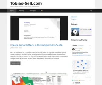 Tobias-Sell.com(Blog) Screenshot