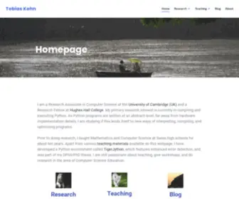 Tobiaskohn.ch(Homepage of Tobias Kohn) Screenshot
