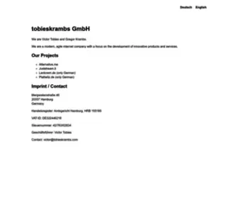 Tobieskrambs.com(Tobieskrambs GmbH) Screenshot