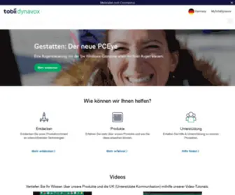 Tobiidynavox.de(Tobii Dynavox) Screenshot