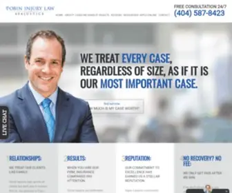 Tobininjurylaw.com(Atlanta Personal Injury Lawyer) Screenshot