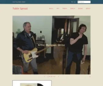 Tobinsprout.net(Tobin Sprout Official Web Site) Screenshot