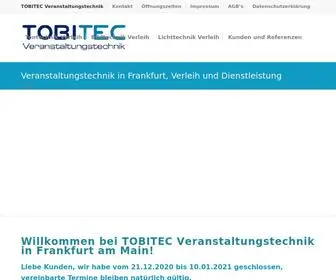 Tobitec.de(Veranstaltungstechnik Verleih in Frankfurt am Main) Screenshot