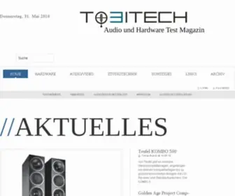 Tobitech.de(Audio und Hardware Testmagazin) Screenshot