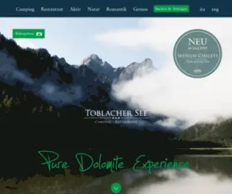 Toblachersee.com(Camping Toblacher See) Screenshot