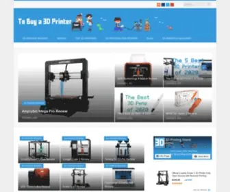 Tobuya3Dprinter.com(To Buy a 3D Printer) Screenshot