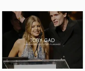 Tobygad.com(Toby Gad Official Site) Screenshot