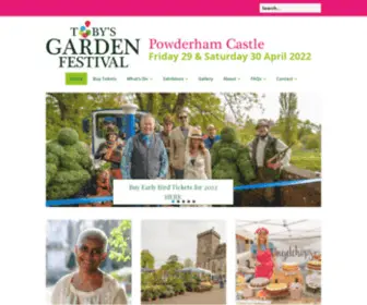 Tobygardenfest.co.uk(Powderham Castle 29 & 30 April 2022) Screenshot