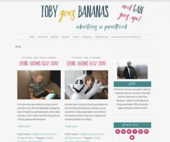 Tobygoesbananas.co.uk(A family lifestyle blog) Screenshot