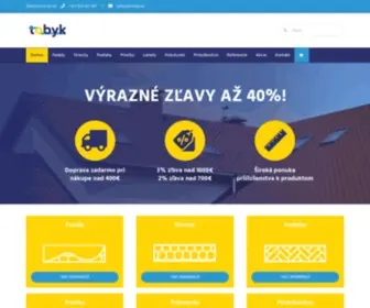 Tobyk.sk(Izolačný materiál na zateplenie domu a nehnuteľností) Screenshot