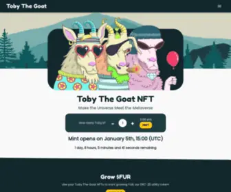 Tobythegoat.io(Toby The Goat NFT) Screenshot