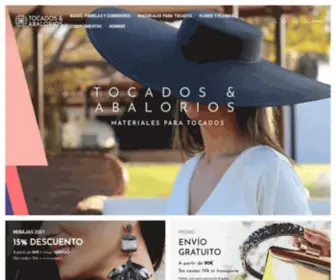 Tocadosyabalorios.com(Materiales para tocados y adornos para el pelo) Screenshot