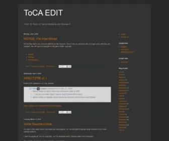 Tocaedit.com(ToCA EDIT) Screenshot