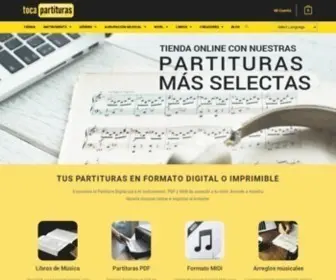 Tocapartituras.org(Tienda online de partituras PDF y MIDI) Screenshot
