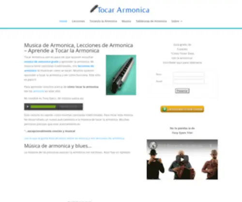 Tocararmonica.com(Tocar Armonica) Screenshot