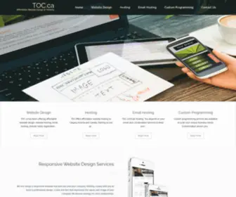 Toc.ca(Website Design & Hosting Calgary) Screenshot