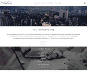 ToccPartners.com(TOCC Attorney Partnership) Screenshot