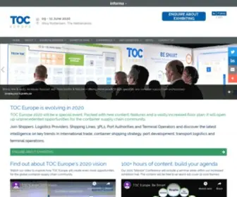 Tocevents-Europe.com(TOC Europe) Screenshot