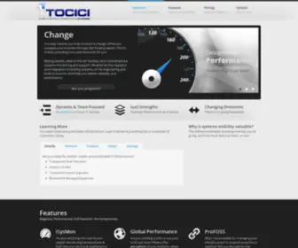 Tocici.com(Consulting, Hosting and Support) Screenshot