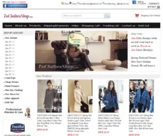 Toclothesshop.com(We provide korean cheap fashion women clothes to Malaysian customers) Screenshot