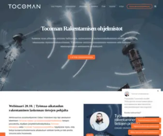 Tocoman.fi(Rakentamisen ohjelmistoratkaisut) Screenshot