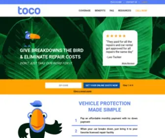Tocowarranty.com(Vehicle Service Contracts) Screenshot