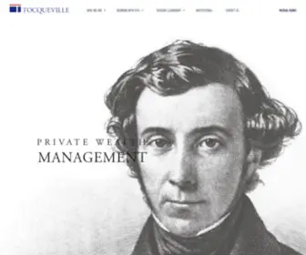 Tocqueville.com(Tocqueville Private Wealth Management) Screenshot