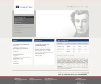 Tocquevillefunds.com(Tocqueville) Screenshot