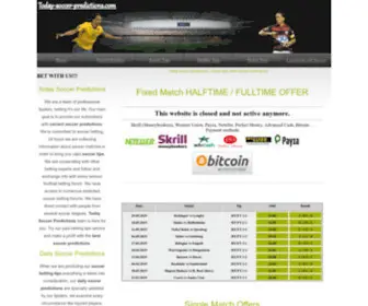 Today-Soccer-Predictions.com Screenshot