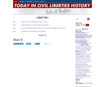 Todayinclh.com(Today in Civil Liberties History) Screenshot