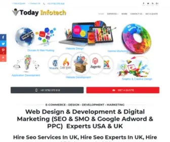 Todayinfotech.com(Hire Freelancer SEO Experts India) Screenshot