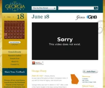 Todayingeorgiahistory.org(Today In Georgia History) Screenshot