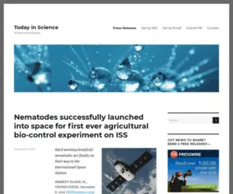 Todayinscience.com(Science Press Releases) Screenshot