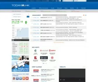 Todayir.com(Investor relations) Screenshot