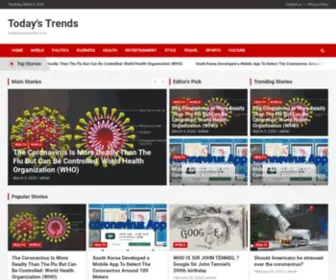 Todaynewstrends.com(Today's Trends) Screenshot