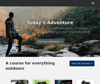 Todaysadventure.com(Outdoor Education Courses) Screenshot