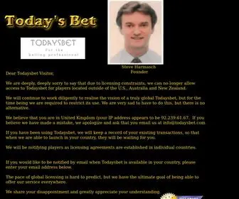 Todaysbet.com Screenshot