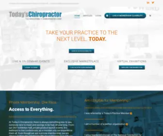 Todayschiropractor.com(The Today's Practice Marketplace) Screenshot