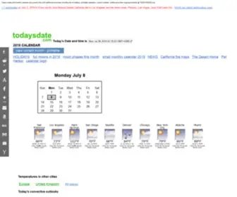 Todaysdate.com(TODAY'S DATE) Screenshot