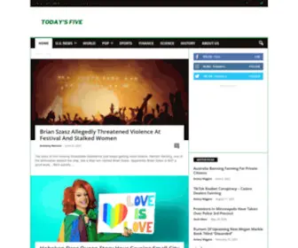 Todaysfive.com(Todays five) Screenshot