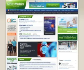 Todaysgeriatricmedicine.com(Today's Geriatric Medicine) Screenshot