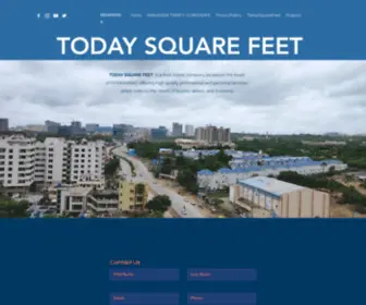 Todaysquarefeet.com(Real Estate in Hyderabad) Screenshot