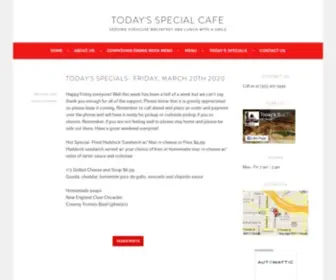 Todaysspecialcafe.com(Serving Syracuse breakfast and lunch with a smile) Screenshot