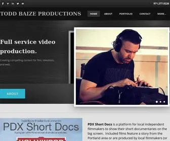 Toddbaize.com(Todd Baize Productions) Screenshot