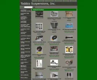 Toddcosuspensions.com(Land Rover Suspension Lift Kits) Screenshot