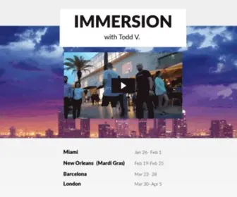 Toddimmersion.com(Todd Immersion) Screenshot