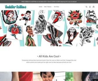Toddlertattoos.com(Toddler Tattoos by Tim Hendricks) Screenshot